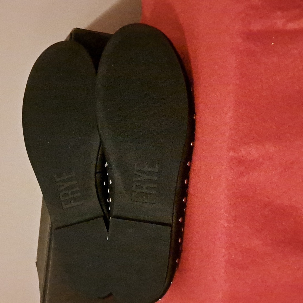 Frye Emma Studded Black Mary Jane Flats - Picture 7 of 8